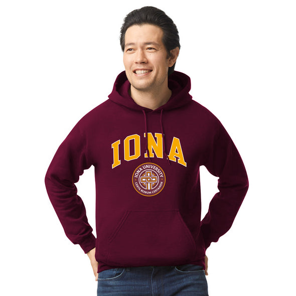 Iona University Heritage Hooded Sweatshirt (Maroon)