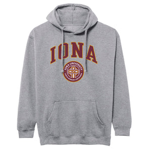 Iona University Heritage Hooded Sweatshirt (Charcoal)