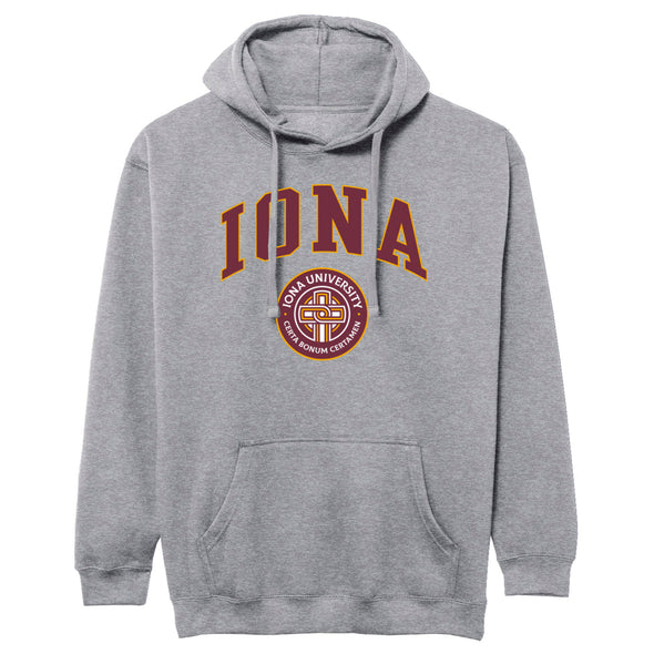 Iona University Heritage Hooded Sweatshirt (Charcoal)