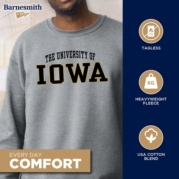 University of Iowa Classic Sweatshirt (Charcoal)