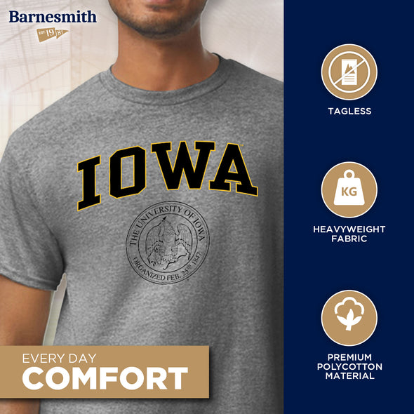 University of Iowa Heritage T-Shirt (Charcoal Grey)