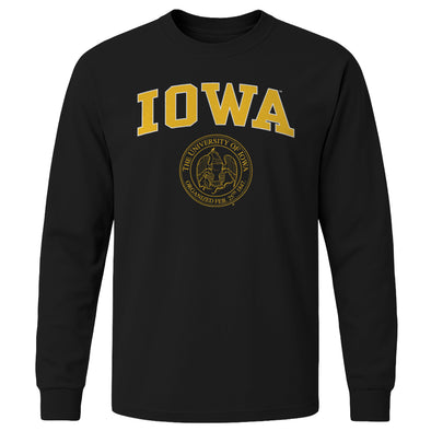 University of Iowa Heritage Long Sleeve T-Shirt (Black)