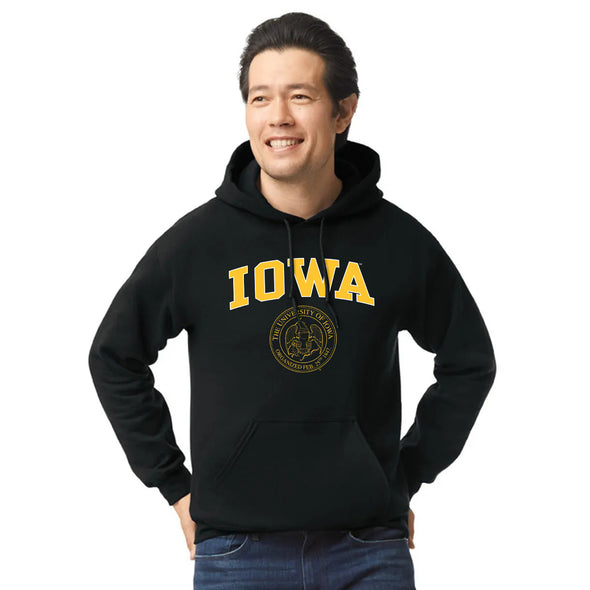 University of Iowa Heritage Hooded Sweatshirt (Black)