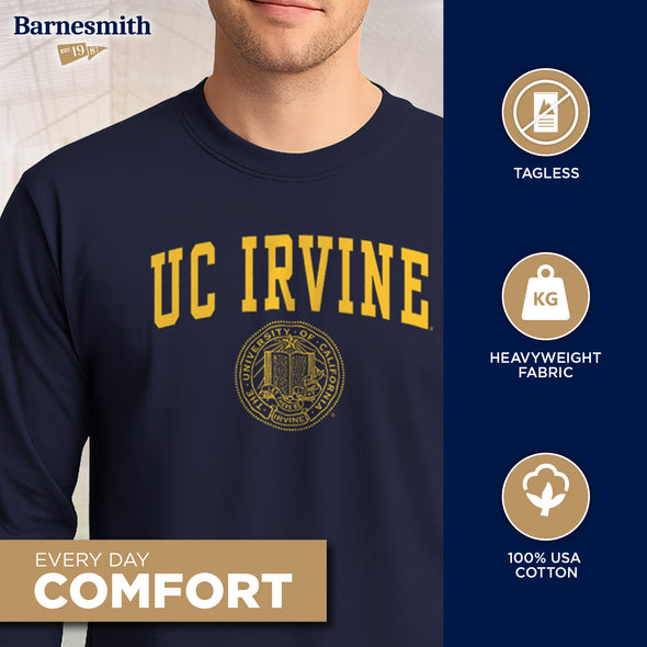 UC Irvine Heritage Long Sleeve T-Shirt (Navy)