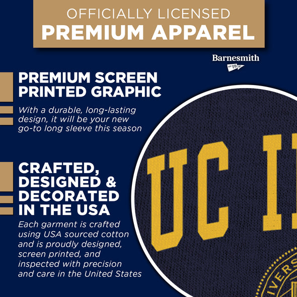 UC Irvine Heritage Long Sleeve T-Shirt (Navy)
