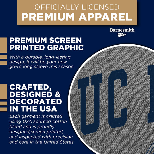 UC Irvine Heritage Long Sleeve T-Shirt (Charcoal Grey)