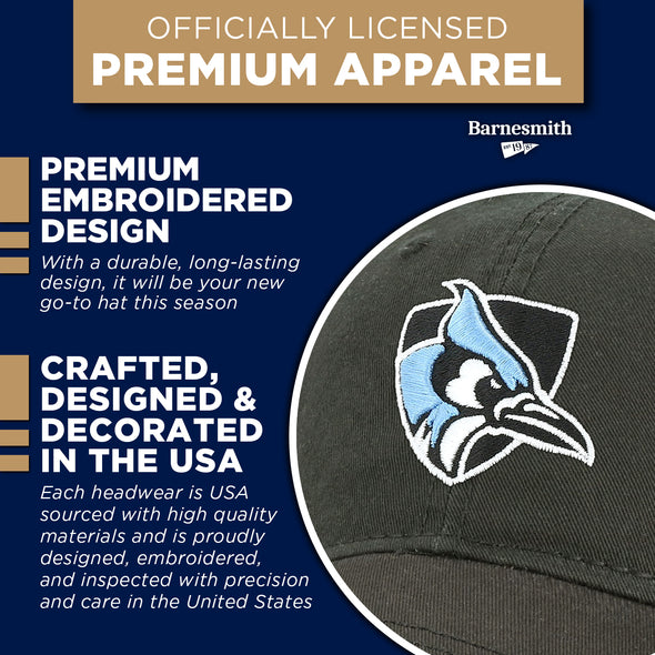 Johns Hopkins University Spirit Baseball Hat One-Size (Black)