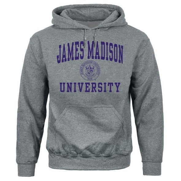 James Madison University Heritage Hooded Sweatshirt (Charcoal Grey)
