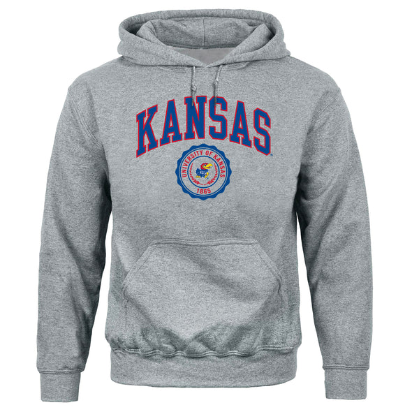 University of Kansas Heritage Hooded Sweatshirt (Charcoal)