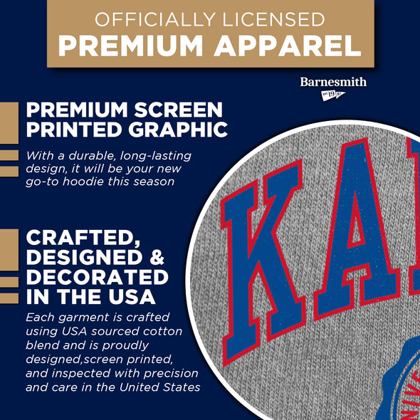 University of Kansas Heritage Hooded Sweatshirt (Charcoal)