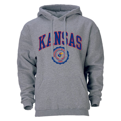 University of Kansas Heritage Hooded Sweatshirt (Charcoal)