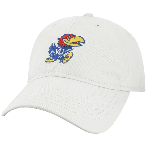 University of Kansas Spirit Baseball Hat One-Size (White)