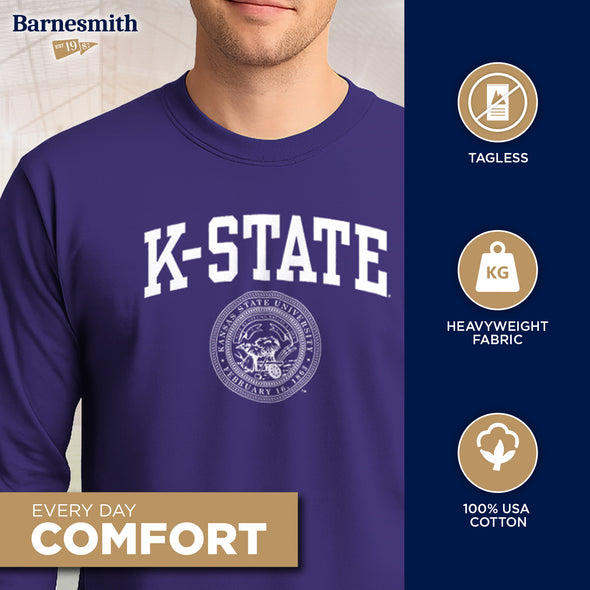 Kansas State University Heritage Long Sleeve T-Shirt (Purple)