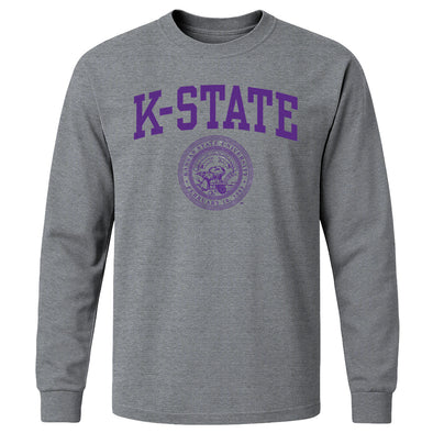Kansas State University Heritage Long Sleeve T-Shirt (Charcoal Grey)