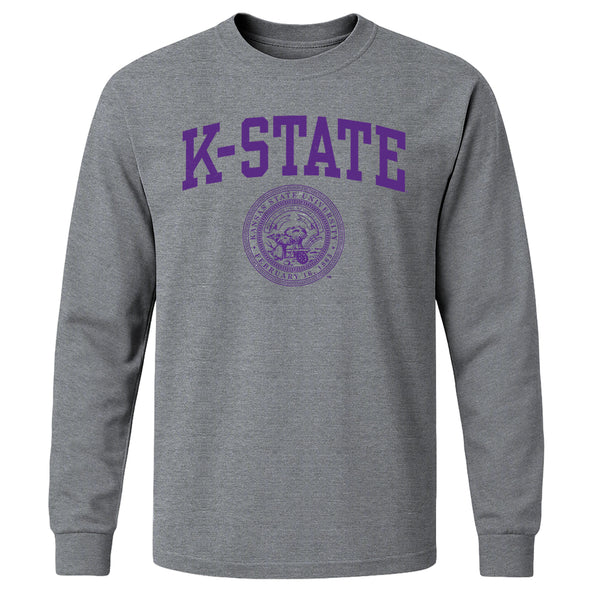 Kansas State University Heritage Long Sleeve T-Shirt (Charcoal Grey)