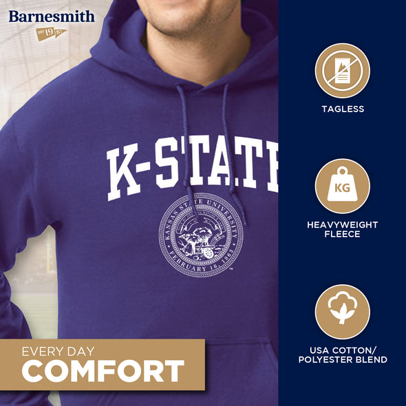 Kansas State University Heritage Hooded Sweatshirt (Purple)