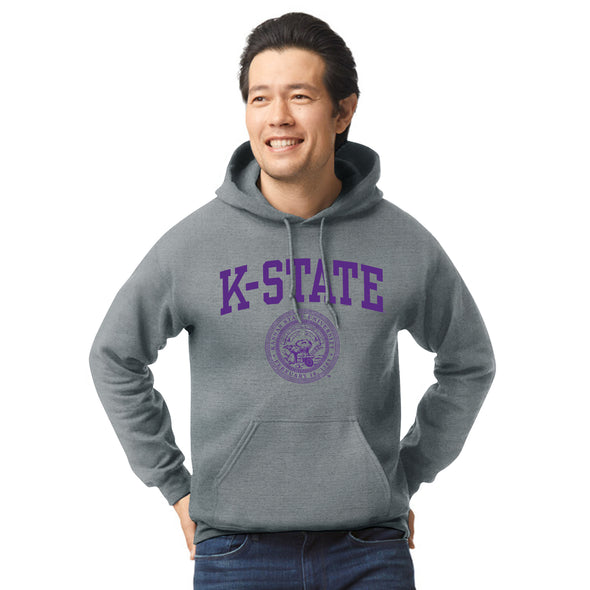 Kansas State University Heritage Hooded Sweatshirt (Charcoal Grey)