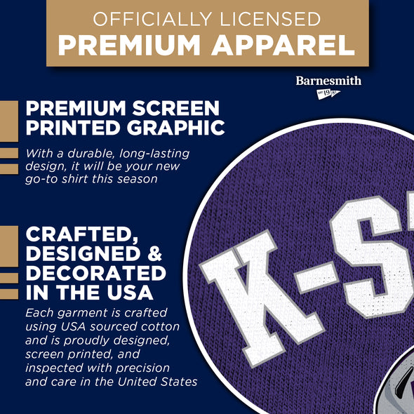 Kansas State University Football T-Shirt (Purple)