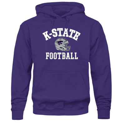 Kansas State University Football Hooded Sweatshirt (Purple)