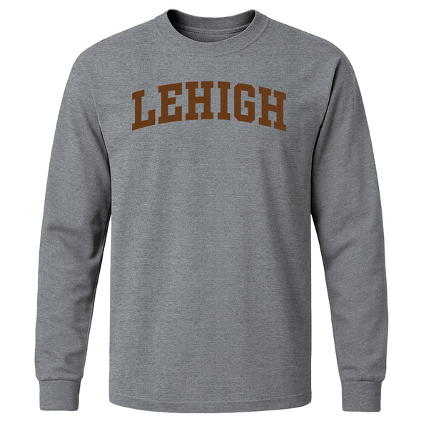 Lehigh University Classic Long Sleeve T-Shirt (Charcoal Grey)