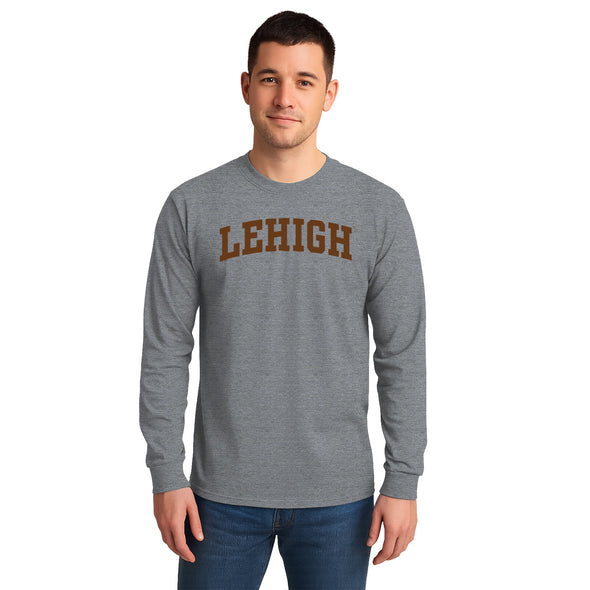 Lehigh University Classic Long Sleeve T-Shirt (Charcoal Grey)