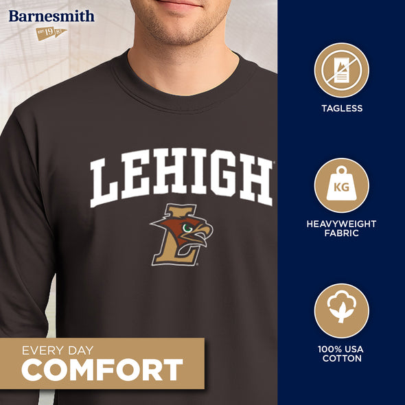 Lehigh University Heritage Long Sleeve T-Shirt (Brown)