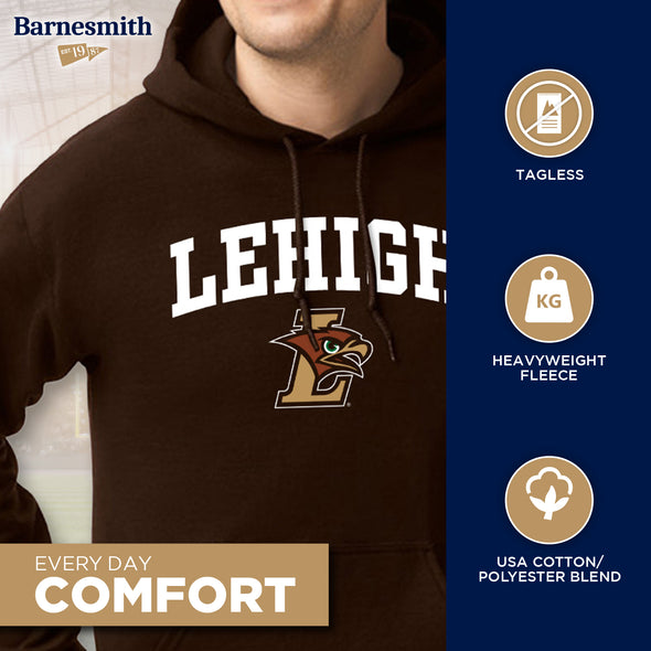 Lehigh University Heritage Hooded Sweatshirt (Brown)