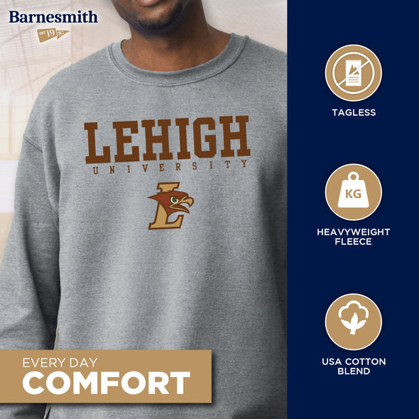 Lehigh University Spirit Sweatshirt (Charcoal Grey)