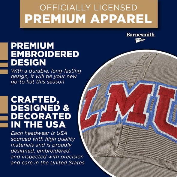 Loyola Marymount University Spirit Baseball Hat One-Size (Grey)