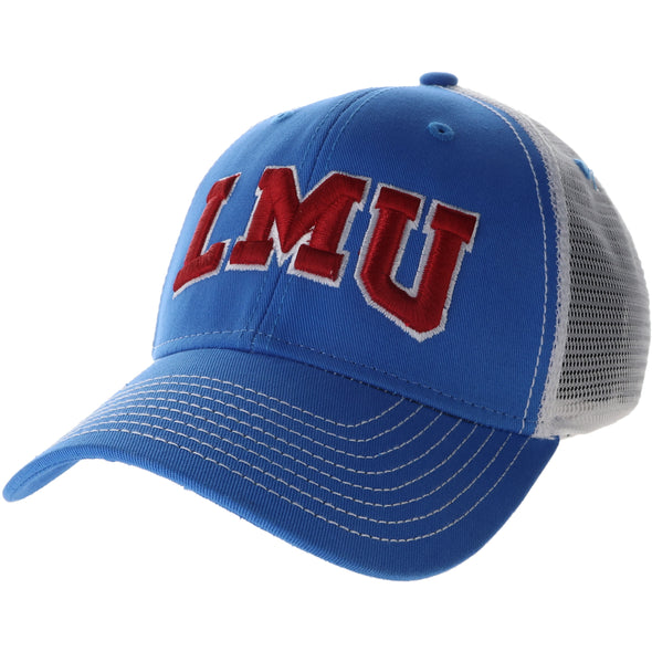 Loyola Marymount University Sideline Trucker Hat One-Size (Santorini Blue/White)