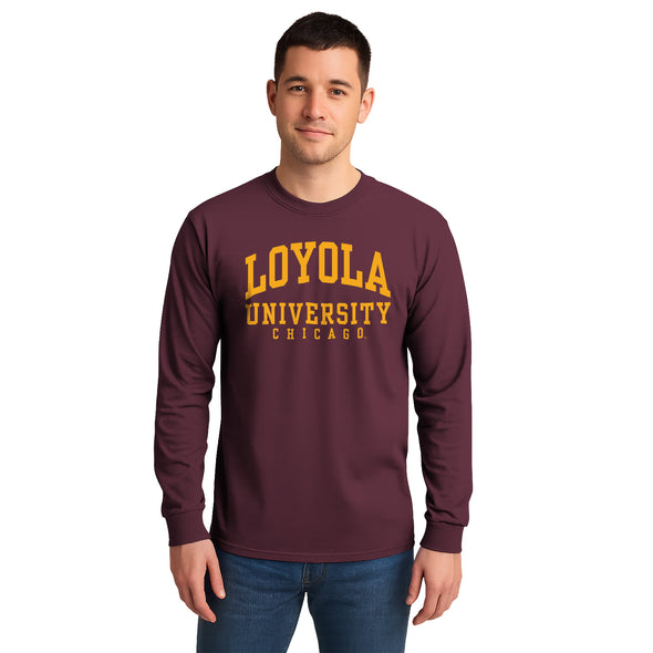 Loyola University Chicago Classic Long Sleeve T-Shirt (Maroon)