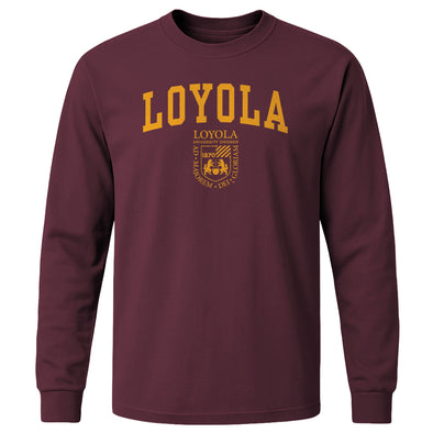 Loyola University Chicago Heritage Long Sleeve T-Shirt (Maroon)