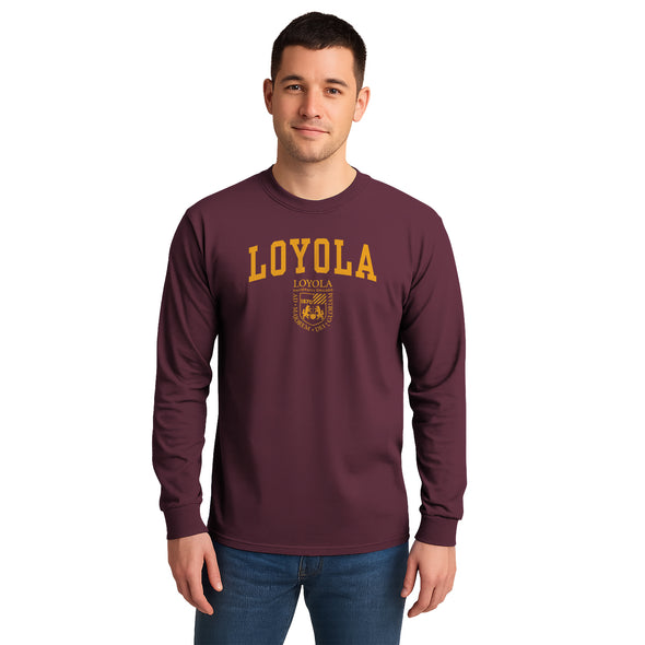 Loyola University Chicago Heritage Long Sleeve T-Shirt (Maroon)