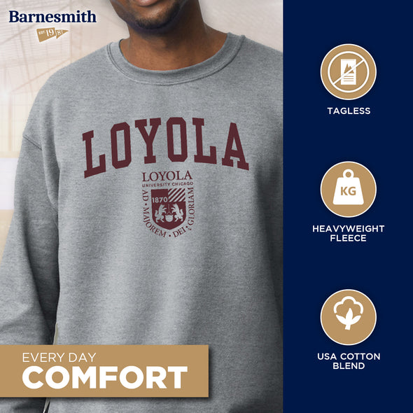 Loyola University Chicago Heritage Sweatshirt (Charcoal Grey)