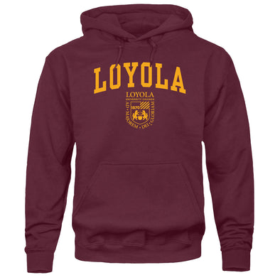 Loyola University Chicago Heritage Hooded Sweatshirt (Maroon)