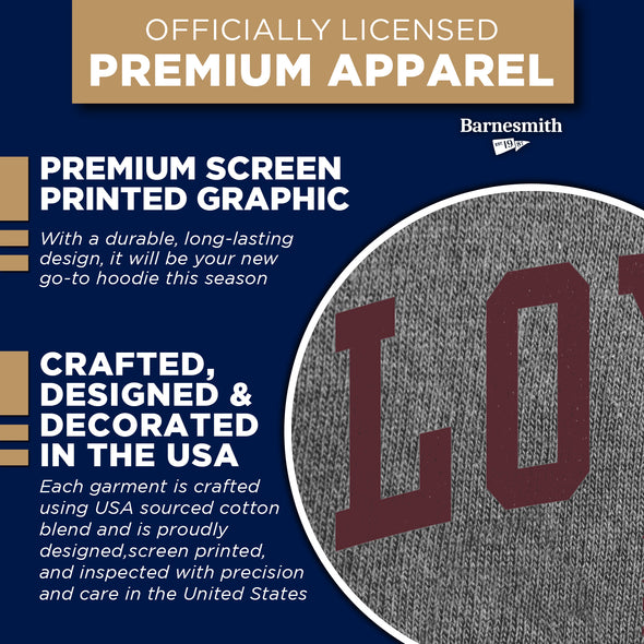 Loyola University Chicago Heritage Hooded Sweatshirt (Charcoal Grey)
