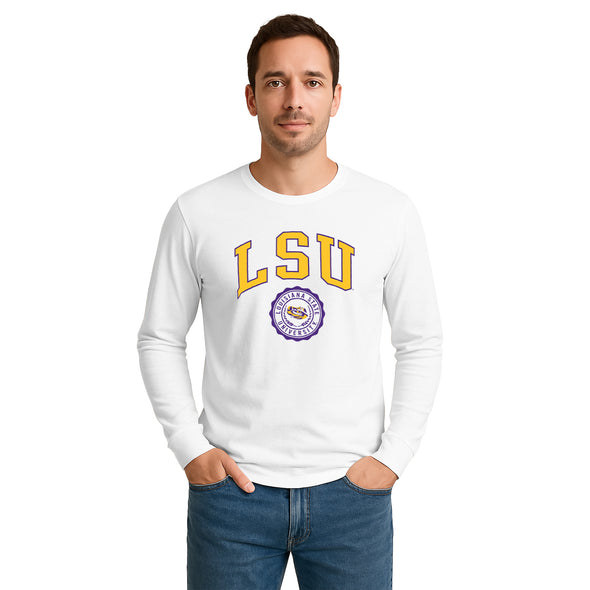 Louisiana State University Heritage Long Sleeve T-Shirt (White)