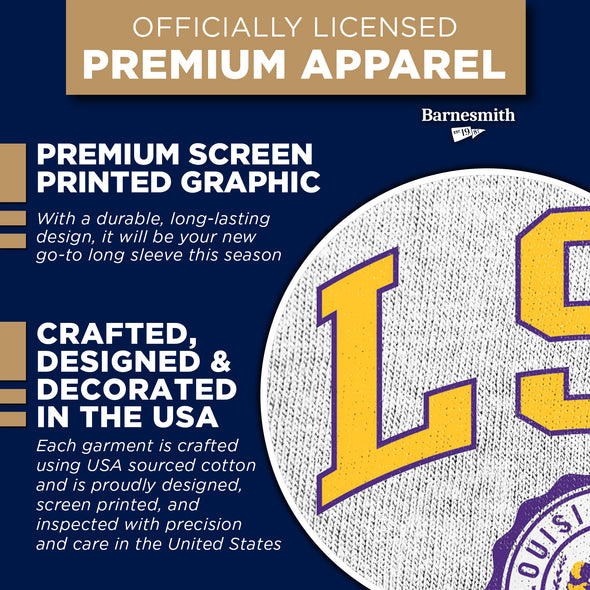 Louisiana State University Heritage Long Sleeve T-Shirt (White)