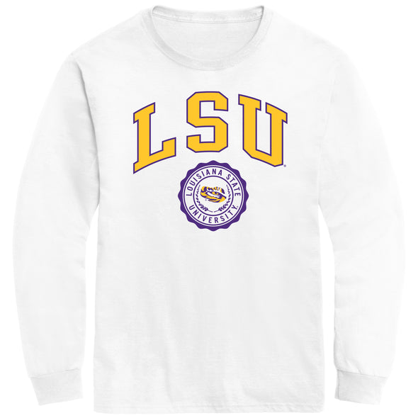 Louisiana State University Heritage Long Sleeve T-Shirt (White)