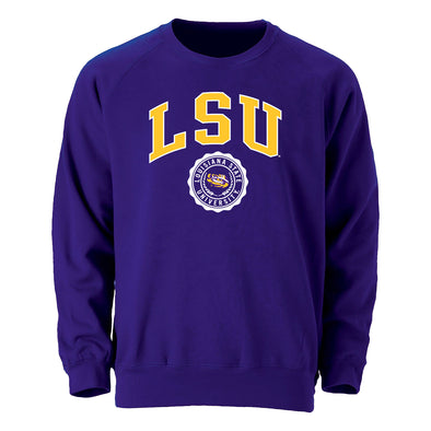 Louisiana State University Heritage Crewneck Sweatshirt (Purple)