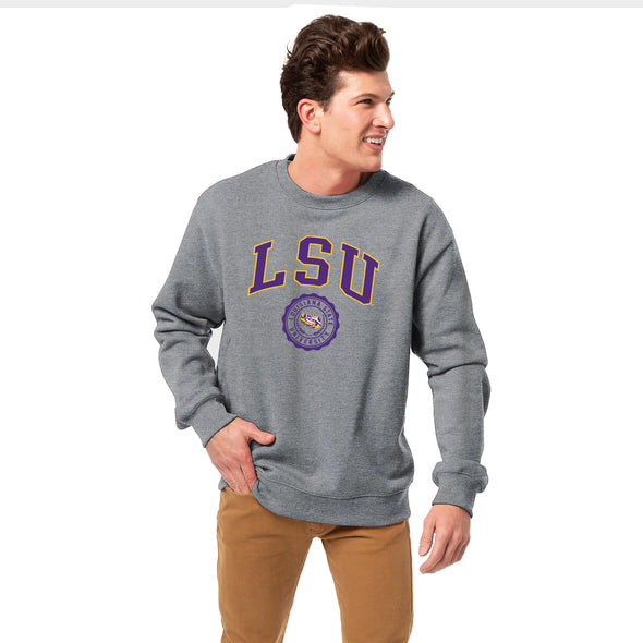 Louisiana State University Heritage Crewneck Sweatshirt (Charcoal)