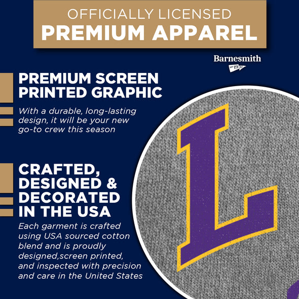 Louisiana State University Heritage Crewneck Sweatshirt (Charcoal)