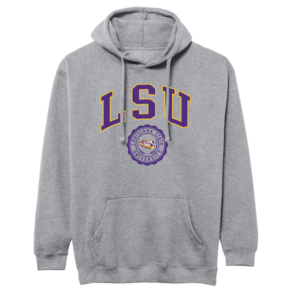 Louisiana State University Heritage Hooded Sweatshirt (Charcoal)