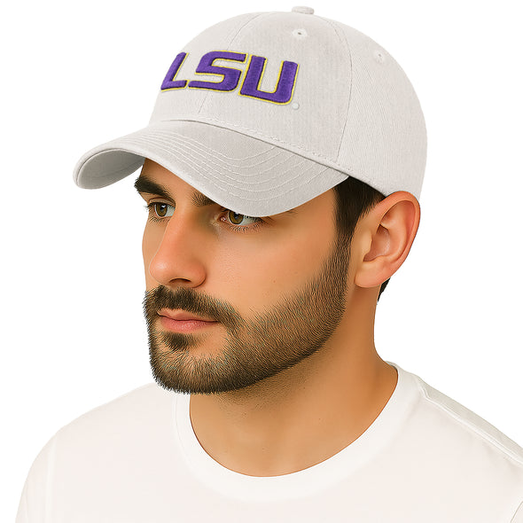 Louisiana State University Spirit Baseball Hat One-Size (White)