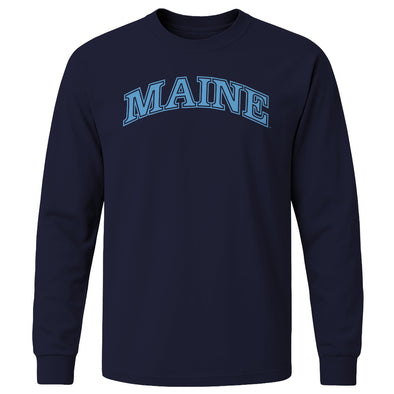 University of Maine Classic Long Sleeve T-Shirt (Navy)