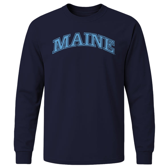University of Maine Classic Long Sleeve T-Shirt (Navy)