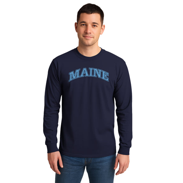 University of Maine Classic Long Sleeve T-Shirt (Navy)