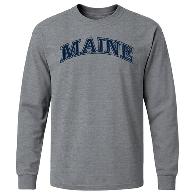 University of Maine Classic Long Sleeve T-Shirt (Charcoal Grey)