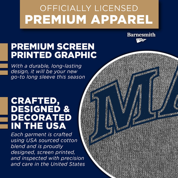 University of Maine Classic Long Sleeve T-Shirt (Charcoal Grey)