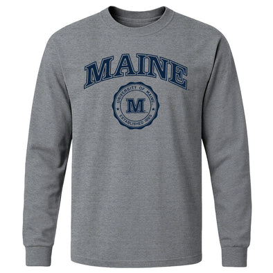 University of Maine Heritage Long Sleeve T-Shirt (Charcoal Grey)